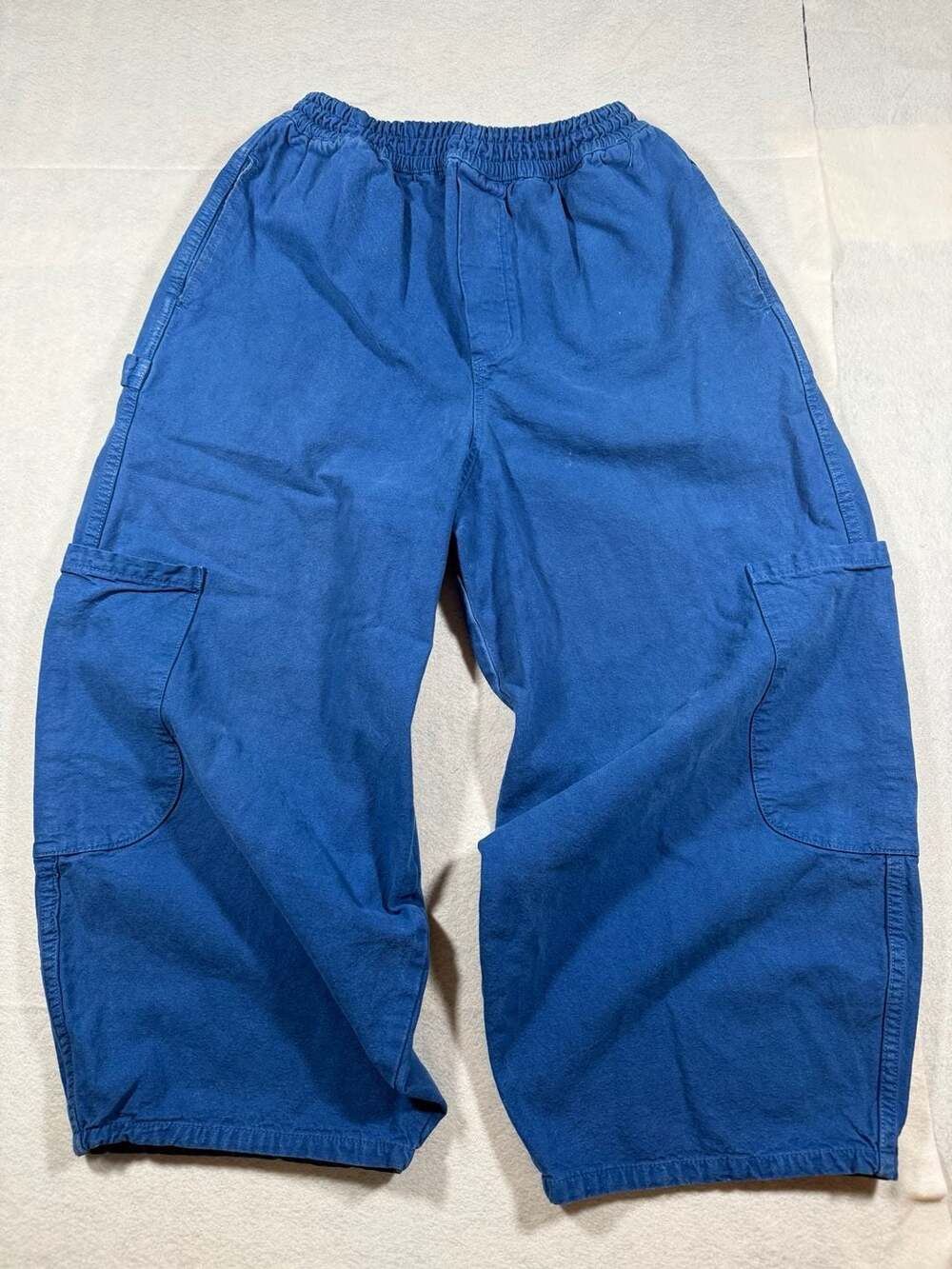 Meals Chef Pant Size XS Blue Garment Dyed Cargo Pants Unisex Baggy Made in USA